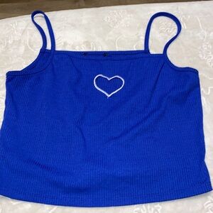 F21 blue heart tank
